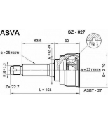 ASVA - SZ027 - Шрус наружный 22x49x25 (suzuki : swift 1.3 aa34 g13ba) asva