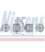 NISSENS - 87071 - Вентилятор отопителя салона