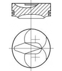 NURAL - 8728710730 - Поршень в компл.  mitsub.2,3/2,5 td