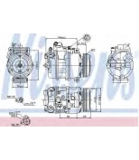 NISSENS - 89198 - Компрессор кондиционера BMW 7 SERIES E65-66 01-