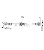 BOSCH - 1987476996 - Тормозной шланг NISSAN  NISSAN ALMERA TINO (V10) 1.8