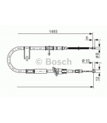 BOSCH - 1987477066 - ТОРМОЗНОЙ ТРОС