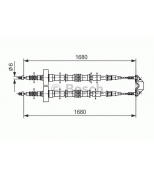 BOSCH - 1987477528 - Трос ручного тормоза OPEL ZAFIRA 1680мм