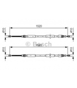 BOSCH - 1987477616 - ТОРМОЗНОЙ ТРОС