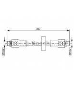 BOSCH - 1987481591 - 1 987 481 591 шланг тормозной передний! Audi A6 Allroad 2.7/4.2/2.5TDi 00  L=360