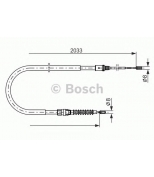 BOSCH - 1987482190 - Трос стояночного тормоза BOSCH