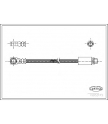 CORTECO - 19032175 - Тормозной шланг задний FORD-MONDEO (KOMBI) R 96~ (диск. торм.) (трубка-трубка)