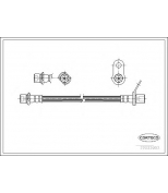 CORTECO - 19033052 - Тормозной шланг Avensis 97- RR/LH (бараб.)