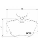 PAGID - T0352 - Колодки тормозные дисковые передн MERCEDES-BENZ: 190 82-93