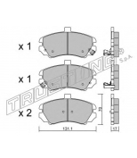 TRUSTING - 9010 - К-т дисков. тормоз. колодок Hyundai Elantra 2003-0