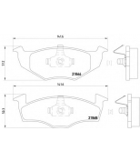 PAGID - T1097 - Комплект тормозных колодок, диско