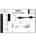 EAI - T29073 - T29073_привод левый! 599mm Citroen ZX 1.1/1.4/1.4D/1.5D MA 91-97