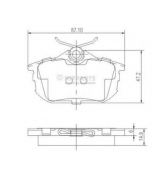 NIPPARTS - J3615012 - Торм. Колодки зад. MITSUBISHI CARISMA 97- /COLT/Space Star