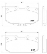 PAGID - T3055 - Колодки тормозные дисковые передн NISSAN: 300 ZX 90-95,  SUBARU: IMPREZA 00-, IMPREZA универсал 00-