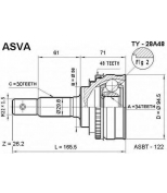ASVA - TY28A48 - Шрус наружний 34x56x30 (комплект)