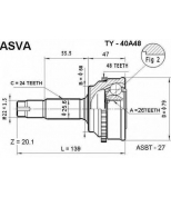 ASVA - TY40A48 - ШРУС НАРУЖНЫЙ 26x58x24 (TOYOTA : PLATZ/VITZ/YARIS