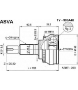 ASVA - TY909A48 - ШРУС НАРУЖНЫЙ 27x63.3x26 (TOYOTA : CAMRY MCV30 2.4