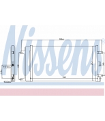 NISSENS - 940061 - Радиатор кондиционера FIAT Doblo  1,4/1,6L  16V 01-> (780x440x95)