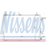 NISSENS - 94271 - Радиатор кондиционера: Scorpio II/94-98/2.0/2.3/2.5D/2.9