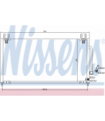 NISSENS - 94704 - Конденсер MAZDA 323 V 1.3/1.5/1.6/1.8/2.0 D 94-99