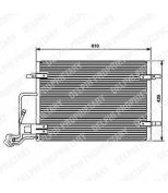 DELPHI - TSP0225453 - РАДИАТОР КОНДИЦИОНЕРА VW PASSAT  01->