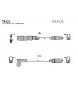 TESLA - T843C - Ккомплект проводов зажигания
