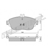 TRUSTING - 9810 - К-т дисков. тормоз. колодокMercedes-Benz A-Class 2012-  B-Class 2011- Front