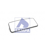SAMPA 022127 Элемент зеркальный MAN TGX TGS зеркала бокового основного с подогревом SAMPA