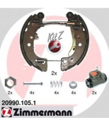 ZIMMERMANN - 209901051 - Комплект тормозных колодок