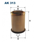 FILTRON - AK313 - Фильтр воздушный citroen cx 2.5td 85-92, renault t