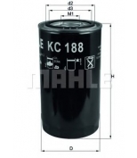KNECHT/MAHLE - KC188 - Фильтр топливный DAF LF55  01->, Iveco Euro cargo 100/120/130 00->