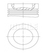 KNECHT/MAHLE - 0380800 - Поршень, комплект