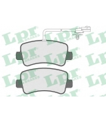 LPR - 05P1578 - Колодки тормозные OPEL MOVANO/RENAULT MASTER 10- (для одинарных шин) задние