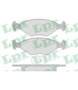 LPR - 05P632 - Колодки торм. дисковые