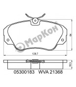 Маркон 05300183 Колодки тормозные дисковые к-т Opel