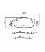 BOSCH - 0986424598 - Тормозные колодки 0986424598