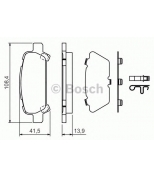 BOSCH - 0986424650 - Тормозные колодки 0986424650