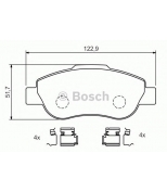 BOSCH - 0986424786 - Комплект тормозных колодок, диско