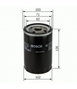 BOSCH - 0986452042 - Фильтр масляный p 2042 (mitsubishi)
