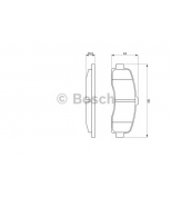 BOSCH - 0986461122 - Тормозные колодки 0986461122