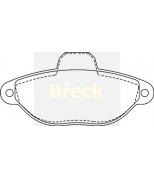 BRECK-LUMAG - 214360070200 - Колодки тормозные дисковые передние