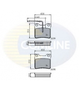 COMLINE - CBP11060 - Тормозные колодки задн. (с датчиком) peugeot 406/6