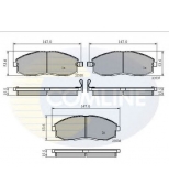 COMLINE - CBP3481 - КОЛОДКИ HYU H1 99 -/STAREX 97 -