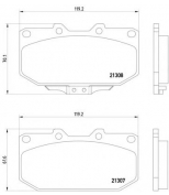TEXTAR - 2130701 - Колодки торм.пер. Subaru Impreza