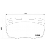 TEXTAR - 2151902 - Комплект тормозных колодок перед DEFENDER Cabrio (LD) DEFENDER Pickup (LD_) DEFENDER Pick-up (L