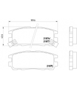 TEXTAR - 2187501 - Колодки торм.зад.Opel Frontera 2.0,2.2,2.5,2.8 95-