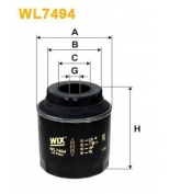 WIX FILTERS - WL7494 - 