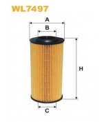 WIX FILTERS - WL7497 - фильтр масляный для двс