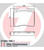 ZIMMERMANN - 213031881 - Комплект тормозных колодок, диско