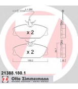 ZIMMERMANN - 213881801 - Колодки тормозные